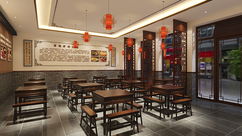 恩赐驴肉火烧新室内侧照