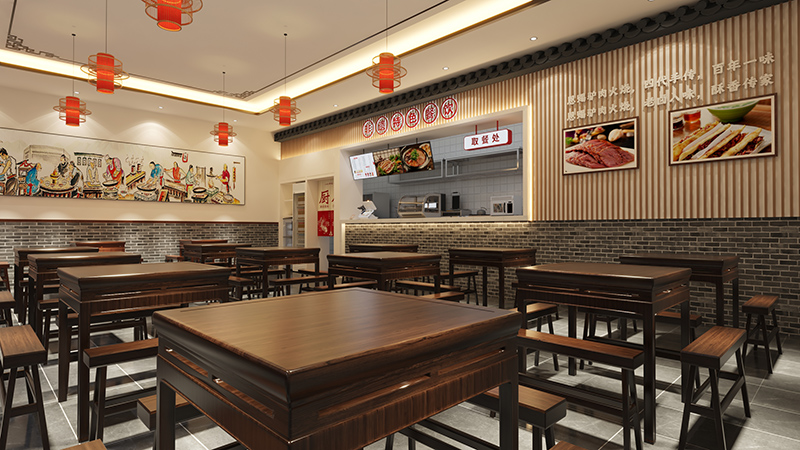 恩赐驴肉火烧新室内正照